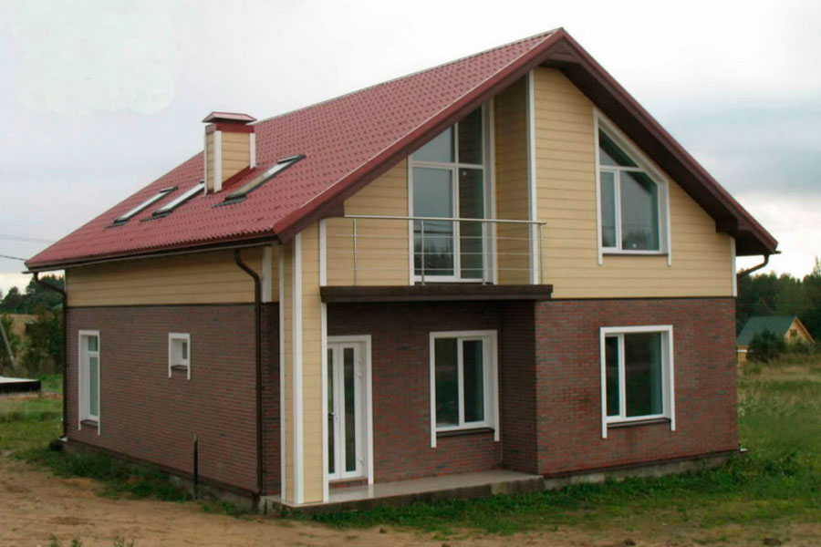 Каркасный дом с мансардой